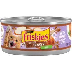 Friskies Extra Gravy Pate With Turkey In Savory Gravy Canned Cat Food