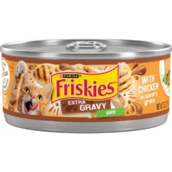 Friskies Extra Gravy Pate With Chicken In Savory Gravy Canned Cat Food