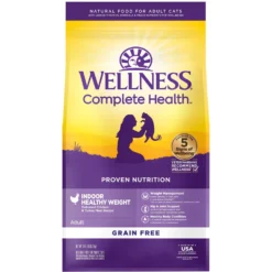 Wellness Complete Health Grain-Free Indoor Healthy Weight Chicken Recipe Natural Dry Cat Food