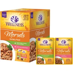 Wellness Healthy Indulgence Morsels Grain-Free Variety Pack Cat Food Pouches