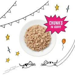Tiny Tiger Chunks In Gravy Tuna Recipe Grain-Free Canned Cat Food -Furry Feast 147754 PT3. AC SS1800 V1671720951