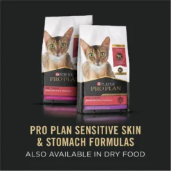 Purina Pro Plan Focus Sensitive Skin & Stomach Classic Duck Grain-Free Entree Canned Cat Food -Furry Feast 147940 PT5. AC SS1800 V1634251045