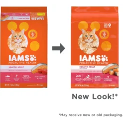 Iams ProActive Health Salmon Recipe Adult Dry Cat Food -Furry Feast 148007 PT2. AC SS1800 V1609947767