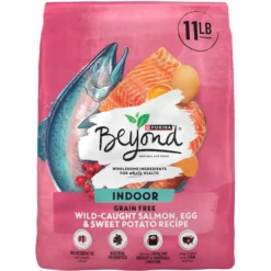 Purina Beyond Simply Indoor Wild-Caught Salmon, Egg & Sweet Potato Recipe Grain-Free Dry Cat Food