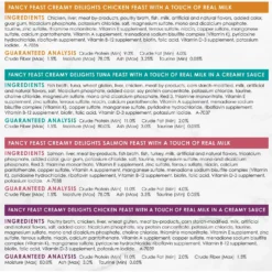 Fancy Feast Creamy Delights Variety Pack Canned Cat Food -Furry Feast 148169 PT7. AC SS1800 V1529416670