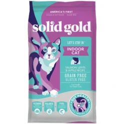 Solid Gold Let's Stay In Salmon, Lentil & Apple Recipe Adult Grain-Free Indoor Dry Cat Food