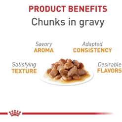 Royal Canin Feline Care Nutrition Hair & Skin Care Chunks In Gravy Pouch Cat Food, 3-oz, Case Of 12 -Furry Feast 151283 PT2. AC SS1800 V1697760224