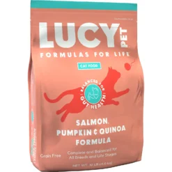 Lucy Pet Products Formulas For Life Salmon, Pumpkin & Quinoa Formula Grain-Free Dry Cat Food