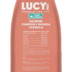 Lucy Pet Products Formulas For Life Salmon, Pumpkin & Quinoa Formula Grain-Free Dry Cat Food -Furry Feast 151358 PT8. AC SS1800 V1581698301