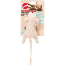 Ethical Pet Flat Mouse Frankie Cat Toy, Color Varies