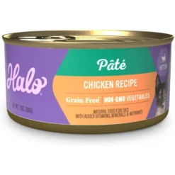 Halo Chicken Recipe With Real Whole Chicken Grain-Free Kitten Wet Food