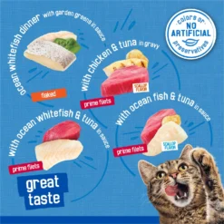 Friskies Oceans Of Delight Variety Pack Canned Cat Food -Furry Feast 154524 PT2. AC SS1800 V1700158213