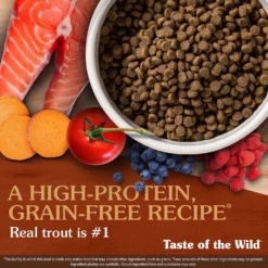 Taste Of The Wild Canyon River Trout & Smoke-Flavored Salmon Grain-Free Dry Cat Food -Furry Feast 154559 PT3. AC SS1800 V1641259026