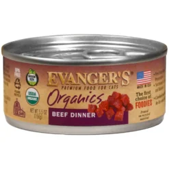 Evanger's Organics Beef Dinner Grain-Free Canned Cat Food
