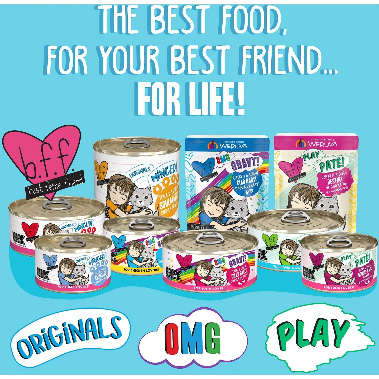 BFF OMG Crazy 4 U! Chicken & Salmon Dinner In Gravy Grain-Free Canned Cat Food 5 BFF OMG Crazy 4 U! Chicken & Salmon Dinner In Gravy Grain-Free Canned Cat Food - Image 5