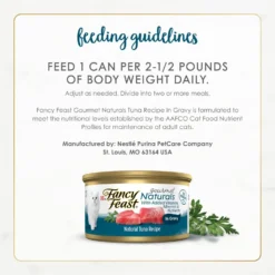 Fancy Feast Gourmet Naturals Tuna Recipe In Gravy Canned Cat Food -Furry Feast 155539 PT7. AC SS1800 V1677102920