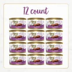 Fancy Feast Gourmet Naturals Beef Recipe Pate Canned Cat Food, 3-oz, Case Of 12 -Furry Feast 155545 PT1. AC SS1800 V1677102976