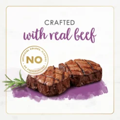 Fancy Feast Gourmet Naturals Beef Recipe Pate Canned Cat Food, 3-oz, Case Of 12 -Furry Feast 155545 PT4. AC SS1800 V1677102401