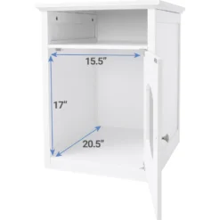 Frisco Decorative Side Table Cat Litter Box Cover -Furry Feast 156786 PT5. AC SS1800 V1570480091