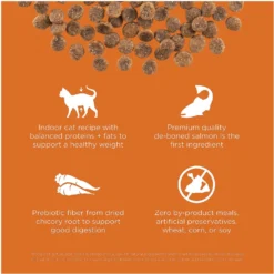 Go! Solutions Skin + Coat Care Grain-Free Salmon Recipe Dry Cat Food -Furry Feast 157019 PT2. AC SS1800 V1638838955