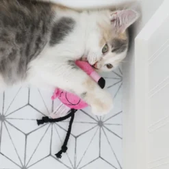 Mad Cat Flingin' Flamingo Catnip & Silvervine Cat Toy -Furry Feast 157304 PT4. AC SS1800 V1637610995