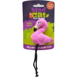 Mad Cat Flingin' Flamingo Catnip & Silvervine Cat Toy -Furry Feast 157304 PT7. AC SS1800 V1546534518