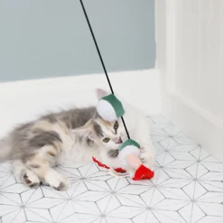 Mad Cat Sushi Swiper Wand Cat Toy -Furry Feast 157316 PT5. AC SS1800 V1634833953