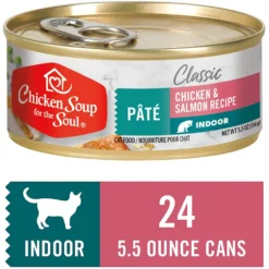 Chicken Soup For The Soul Indoor Chicken & Salmon Recipe Pate Canned Cat Food -Furry Feast 165138 PT8. AC SS1800 V1600396275