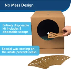 PetSafe Disposable Collapsible Litter Box With ScoopFree Crystal Litter -Furry Feast 166221 PT3. AC SS1800 V1700155508
