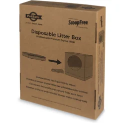 PetSafe Disposable Collapsible Litter Box With ScoopFree Crystal Litter -Furry Feast 166221 PT8. AC SS1800 V1700155519