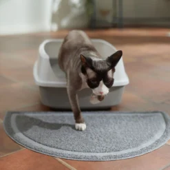 Frisco Half Moon Cat Litter Mat -Furry Feast 166302 PT3. AC SS1800 V1675280727