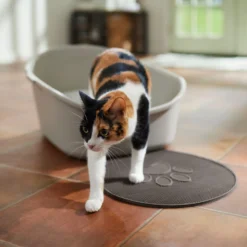 Frisco Shaped Cat Litter Mat -Furry Feast 166306 PT3. AC SS1800 V1675279990