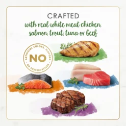 Fancy Feast Gourmet Naturals Pate Variety Pack Canned Cat Food, 3-oz, Case Of 12 -Furry Feast 172632 PT4. AC SS1800 V1677102397