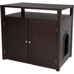 Arf Pets Enclosed Table Cat Litter Box