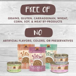 Weruva Classic Cat Stir The Pot With Lamb, Chicken & Salmon In Gravy Stew Cat Food Pouches -Furry Feast 178219 PT5. AC SS1800 V1672330173