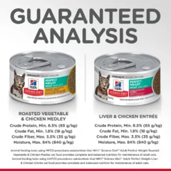 Hill's Science Diet Adult Perfect Weight Vegetable & Chicken & Liver & Chicken Variety Pack Canned Cat Food -Furry Feast 181105 PT7. AC SS1800 V1595643062