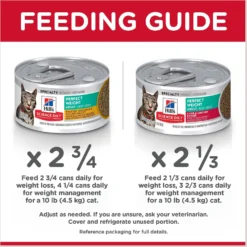 Hill's Science Diet Adult Perfect Weight Vegetable & Chicken & Liver & Chicken Variety Pack Canned Cat Food -Furry Feast 181105 PT8. AC SS1800 V1609372961