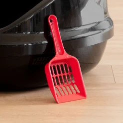 IRIS USA Large High-Back Open Top Cat Litter Pan With Scatter Shield & Scoop -Furry Feast 181317 PT6. AC SS1800 V1680811607