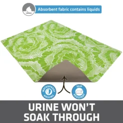 Drymate Protective & Decorative Cat Litter Mat, Surf Green, Large, 20-in X 28-in -Furry Feast 181542 PT3. AC SS1800 V1689627177