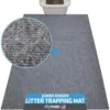 Drymate Jumbo Ridged Cat Litter Trapping Mat, Grey, 36-in X 47-in