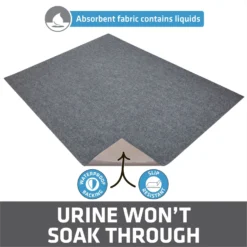 Drymate Jumbo Ridged Cat Litter Trapping Mat, Grey, 36-in X 47-in -Furry Feast 181552 PT2. AC SS1800 V1689626759