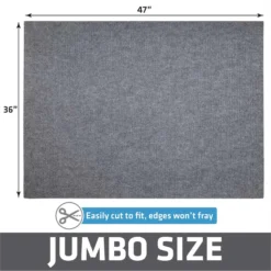 Drymate Jumbo Ridged Cat Litter Trapping Mat, Grey, 36-in X 47-in -Furry Feast 181552 PT4. AC SS1800 V1689626741