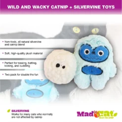 Mad Cat Yowlin' Yetti Catnip & Silvervine Cat Toy -Furry Feast 181824 PT2. AC SS1800 V1563553980