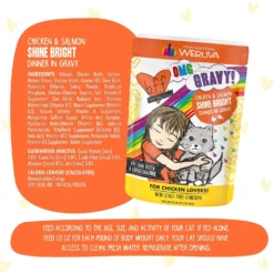 BFF OMG Shine Bright! Chicken & Salmon In Gravy Wet Cat Food Pouches -Furry Feast 182280 PT6. AC SS1800 V1644910609
