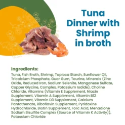 Almo Nature Daily Complete Tuna Dinner With Shrimps In Broth Canned Cat Food -Furry Feast 182855 PT3. AC SS1800 V1632850272