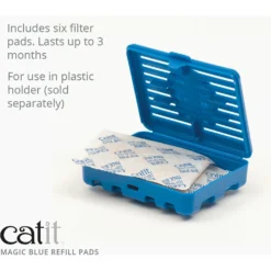 Catit Magic Blue Odor Reducing Refill Cat Litter Pad, 6 Count -Furry Feast 191593 PT3. AC SS1800 V1628094082