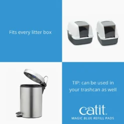 Catit Magic Blue Odor Reducing Refill Cat Litter Pad, 6 Count -Furry Feast 191593 PT5. AC SS1800 V1628094367