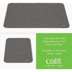 Catit Cat Litter Mat, Grey -Furry Feast 191595 PT2. AC SS1800 V1628096250