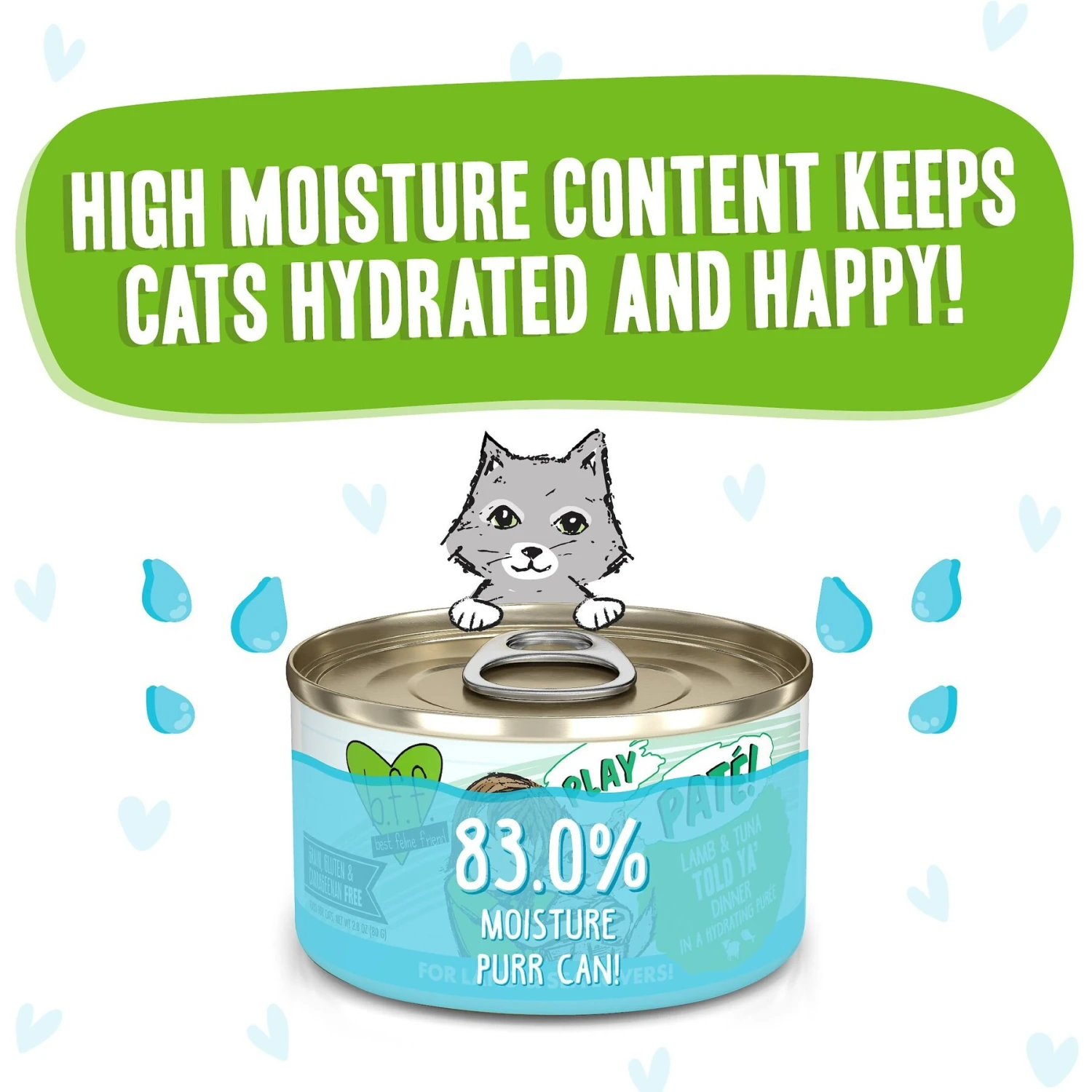 BFF Play Pate Lovers Lamb & Tuna Told Ya Wet Cat Food, 2.8-oz Can, Pack Of 12 4 BFF Play Pate Lovers Lamb & Tuna Told Ya Wet Cat Food, 2.8-oz Can, Pack Of 12 - Image 4