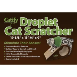 Best Pet Supplies Catify Droplet Cardboard Catnip Scratcher Cat Toy -Furry Feast 193102 PT3. AC SS1800 V1568064760